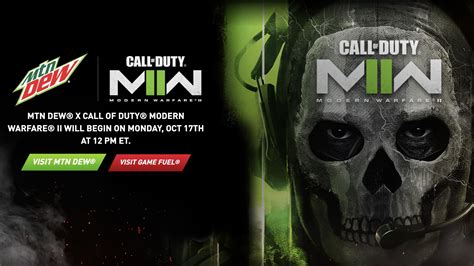 Call of Duty has worked with numerous different brands over the years. . Mw2 mountain dew